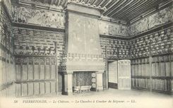 CPA Pierrefonds Le Chateau La Chambre a Coucher du Seigneur