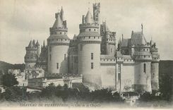 CPA Chateau de Pierrefonds Cote de la Chapelle