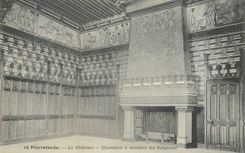 CPA Pierrefonds Le Chateau Chambre a Coucher du Seigneur