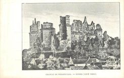 CPA Chateau de Pierrefonds Ruines (Cote Nord)