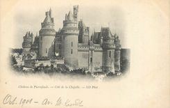 CPA Chateau de Pierrefonds Cote de la Chapelle (carte 1900)