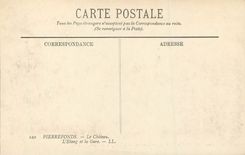 CPA Pierrefonds Le Chateau l'Etang et la Gare