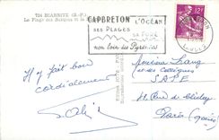 CPM Biarritz (B P) La Plage des Basques