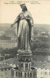 CPA Lyon Basilique de N D de Fourviere Vierge de l'Ancienne Eglise