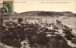 Nice - View of the Gardens Albert 1 - CPA