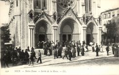 Nice - Notre Dame Left the Mass - CPA Alpine hunters