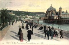 Nice - the Pier and the walk of the English - CPA