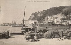 Nice - the Port - Loading of a Ship - boat - CPA