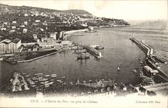 Surroundings of Nice - Entering of the Port seen from of the Castle - CPA