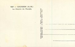 CPM 1887 gourdon (a m) le chemin du paradis
