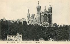 CPA 24 lyon notre dame de fourviere l abside