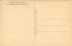 CPA Tours (indre et loire) la cathedrale st gatien (facade)