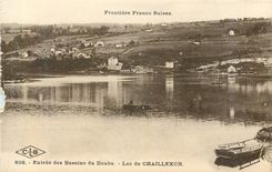 CPA Frontiere franco suisse 838 entree des bassins du doubs lac  de chaillexon