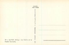 CPM 24 le puy espaly(h l) le cloitre et le rocher corneille