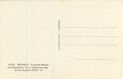 CPM 4457 rennes ancienne maison des chapelains de la cathedrale dite de du guesclin (xvi s)
