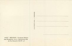 CPM 4457 rennes ancienne maison des chapelains de la cathedrale dite de du guesclin (xvi s)