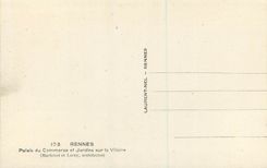 CPM 103 rennes palais du commerce et jardins sur la vilaine (martenot et leray architectes)