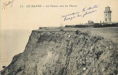 CPA 73 le havre la falaise vers les phares
