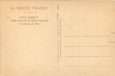 CPA La douce france cote basque st jean de luz  (basse pyrenees) un joli coin du port