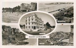 CPM Saint lunaire La grande plage de Longchamp Pointe du Decolle Le decolle
