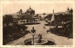 Nice - Garden Albert 1 - Pier walk and Monument of Centenary CPA