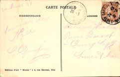 Nice - Garden Albert 1 - Pier walk and Monument of Centenary CPA