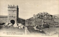 Surroundings of Nice Ruins of Chateauneuf - CPA