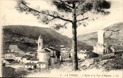 The turbie - the Church and the Tower of Auguste - CPA