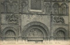 CPA Angouleme Cathedrale Saint Pierre Facade nord 