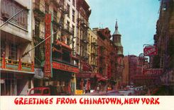 CPM Motti Street in the heart of Chinatown New York City Chine China