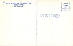 CPM Motti Street in the heart of Chinatown New York City Chine China