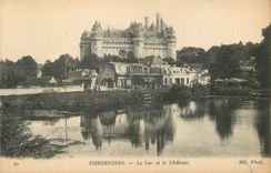 CPA Pierrefonds Le Lac et le Chateau 