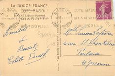 CPA Biarritz Basses Pyrenees La Roche le Cap Saint Martin 