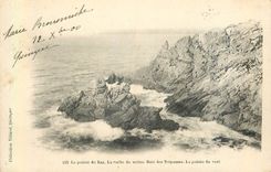 CPA La Point du Raz La Roche du moine Baie des Trepasses La Pointe du Vent (carte 1900)