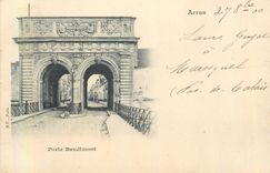 CPA Arras Porte Porte Baudimont (carte 1900)