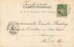 CPA Nancy La Statue et Place Thiers (carte 1900)