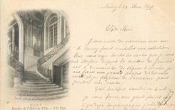 CPA Nancy Escalier de l'Hotel de Ville (carte 1899)