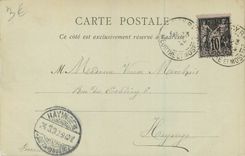 CPA Nancy Escalier de l'Hotel de Ville (carte 1899)