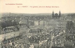 CPA Nancy Vue Generale prise de la Basilique Saint Epvre
