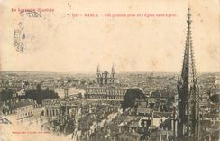 CPA Nancy Vue Generale Prise de l'Eglise Saint Epvre