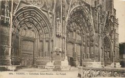 CPA Vienne Cathedrale Saint Maurice Le Portail