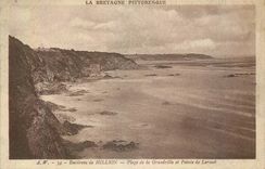 CPA Environs de Hillion Plage de la Grandville et Pointe de Lermot