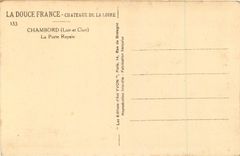 CPA Chambord (Loir et Cher) la Porte Royale la Douce France Chateaux de la Loire