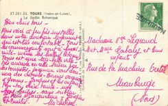 CPM Tours (Indre et Loire) le Jardin Botanique