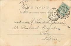 CPA Biarritz la Cote des Basques (carte 1900)