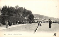 Menton - Walk of the South - CPA