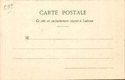 Menton - the Port and the Old City - boat - CPA