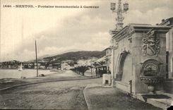 Menton - Monumental Fountain has Garavan - CPA