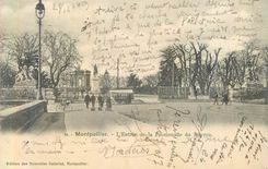 CPA Montpellier L'Entree de la Promenade du Revrou (carte 1900)