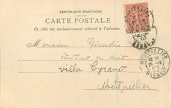 CPA Montpellier L'Entree de la Promenade du Revrou (carte 1900)